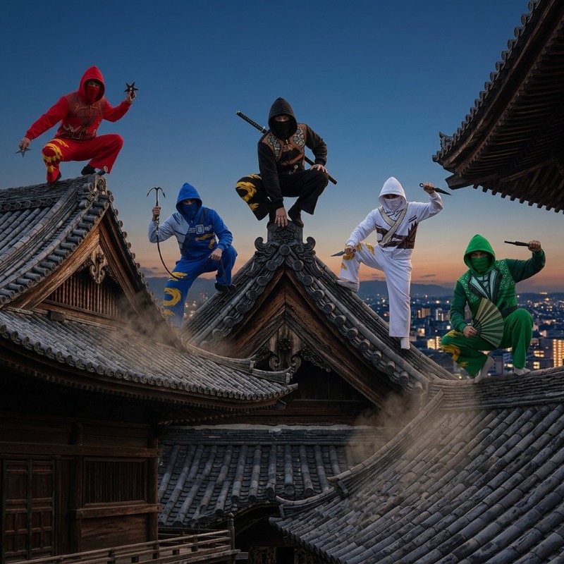 Ninja Warrior Armor Hoodie Set – Street Fashion For Man recenzja i cena