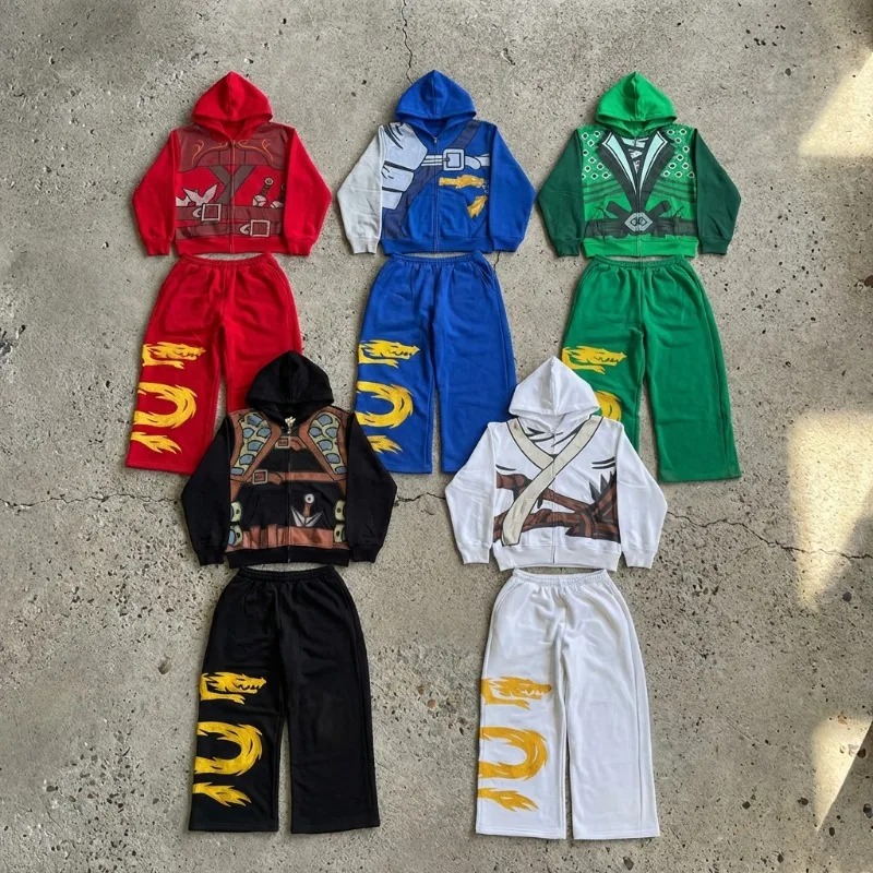 Ninja Warrior Armor Hoodie Set – Street Fashion For Man recenzja i cena