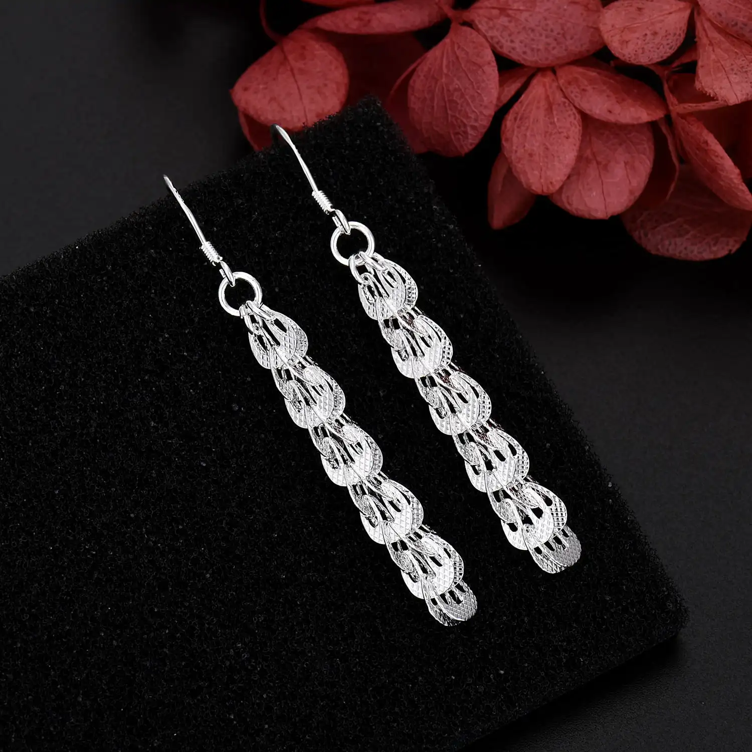 New fine 925 Sterling Silver E – Street Fashion Earrings recenzja i cena