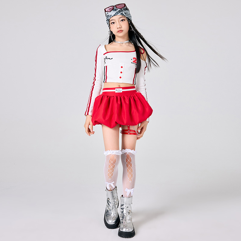 Girls Hip Hop Clothes White To – Street Fashion Dance recenzja i cena