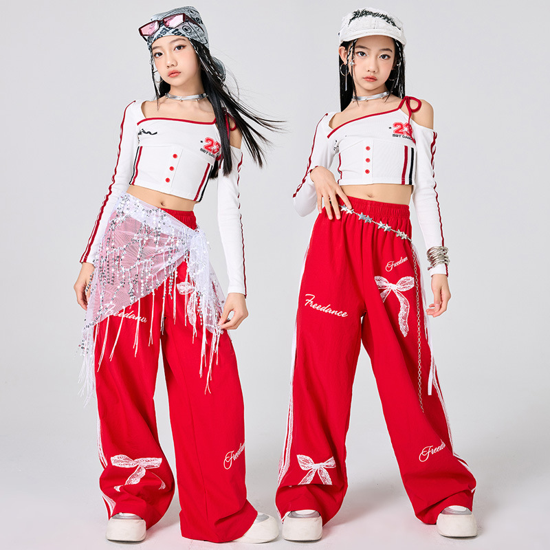 Girls Hip Hop Clothes White To – Street Fashion Dance recenzja i cena