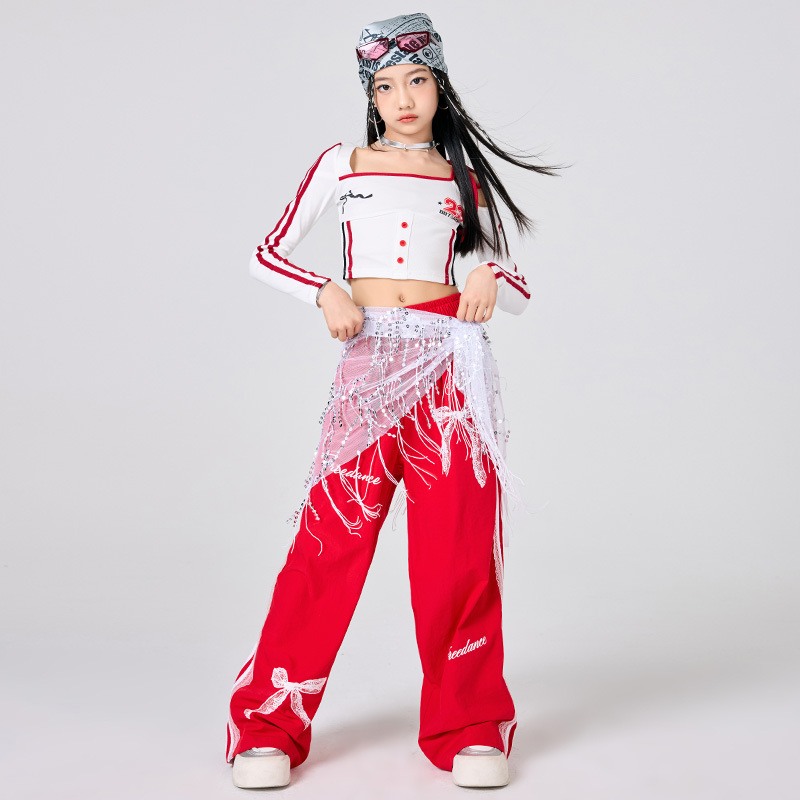 Girls Hip Hop Clothes White To – Street Fashion Dance recenzja i cena