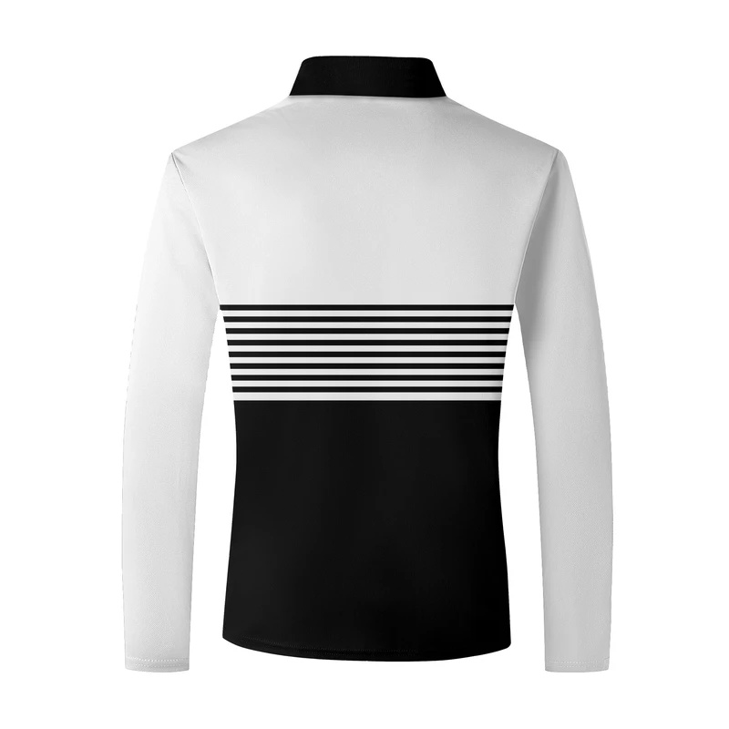 Striped pattern printed polo s – Street Fashion England recenzja i cena