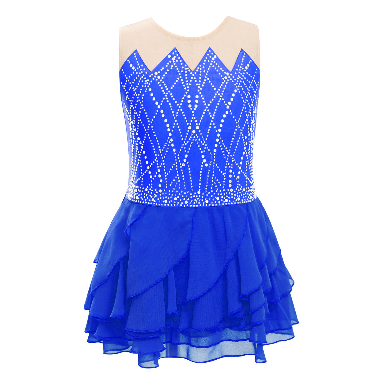 Girls Mesh Figure Skating Dres – Street Fashion Kids recenzja i cena
