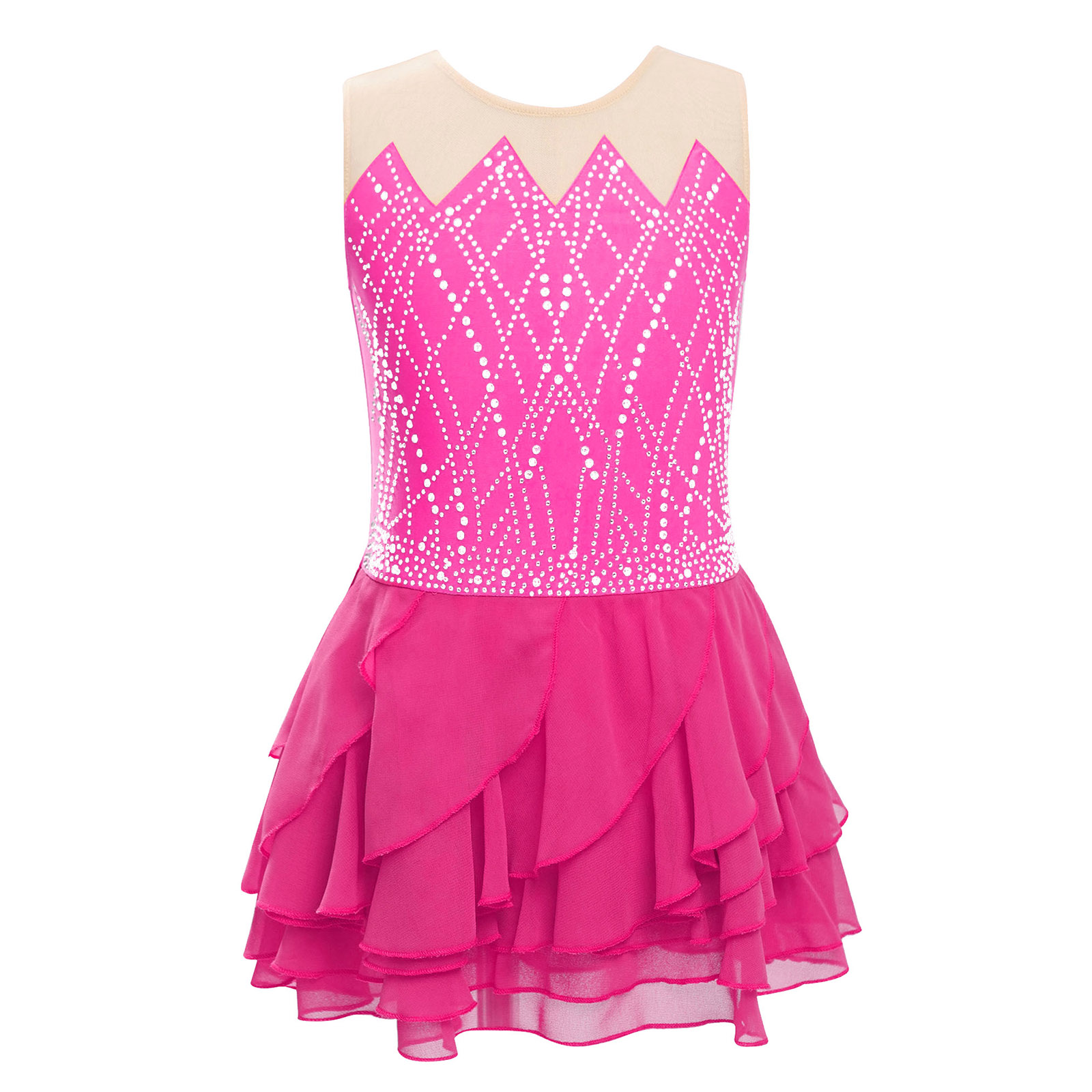 Girls Mesh Figure Skating Dres – Street Fashion Kids recenzja i cena