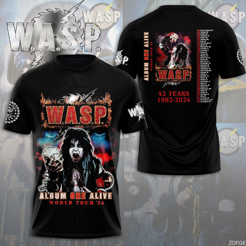 W.A.S.P Rock 3D Printing T-shi – Street Fashion Kids recenzja i cena