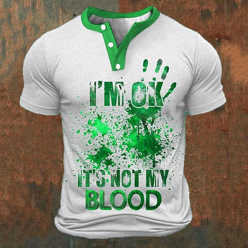 Funny 3D Letter Print Men's He – Street Fashion For Man recenzja i cena