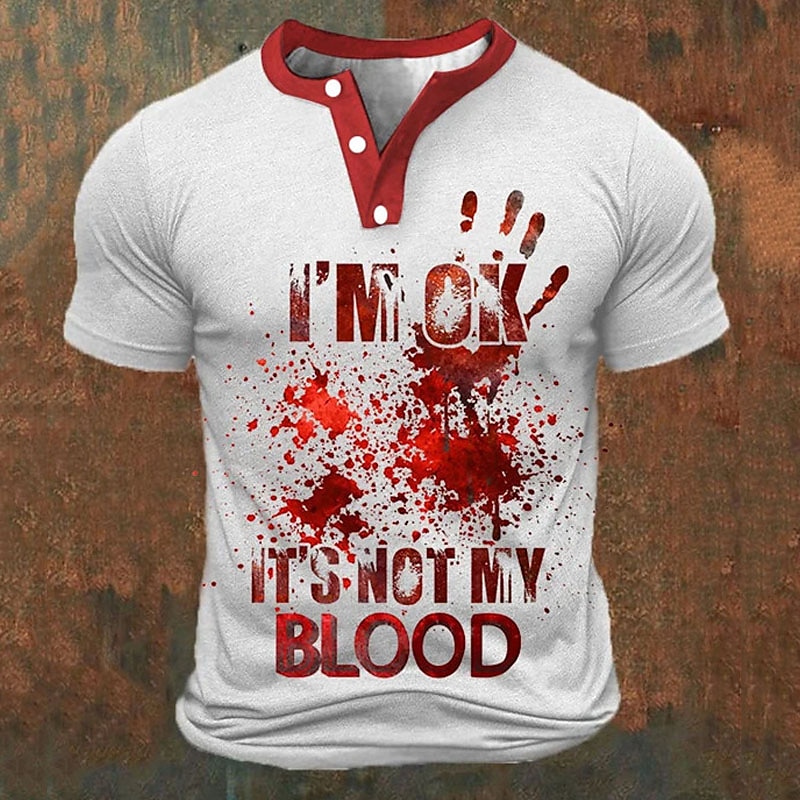Funny 3D Letter Print Men's He – Street Fashion For Man recenzja i cena