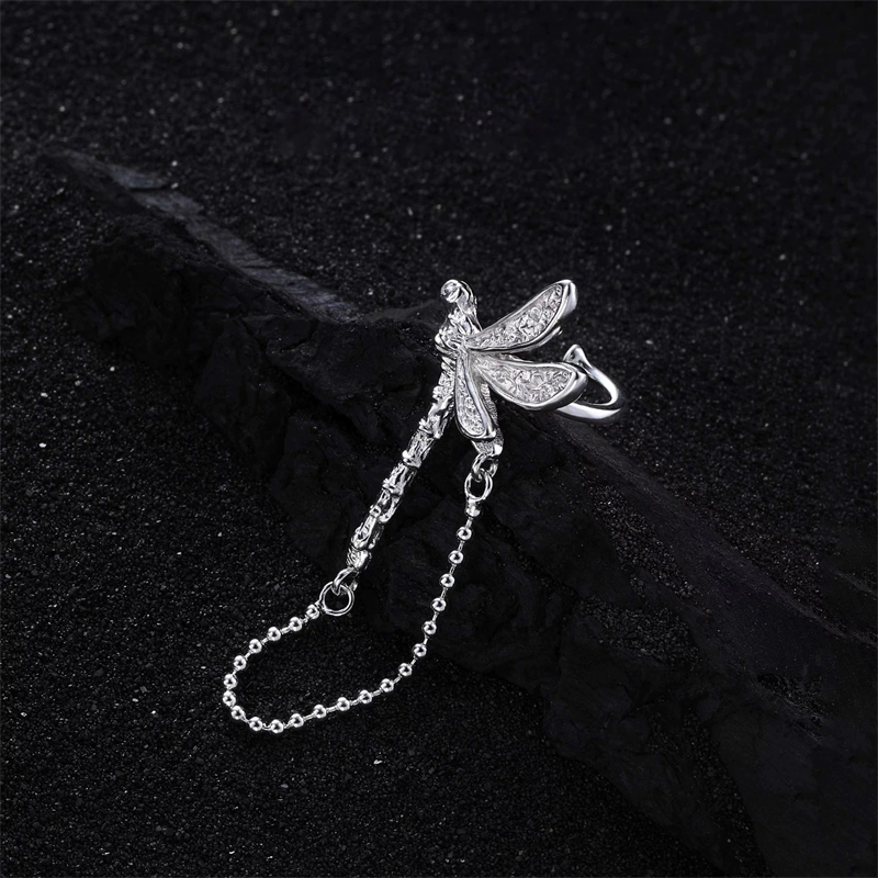 XIYANIKE Dragonfly Chain Tasse – Street Fashion Earrings recenzja i cena