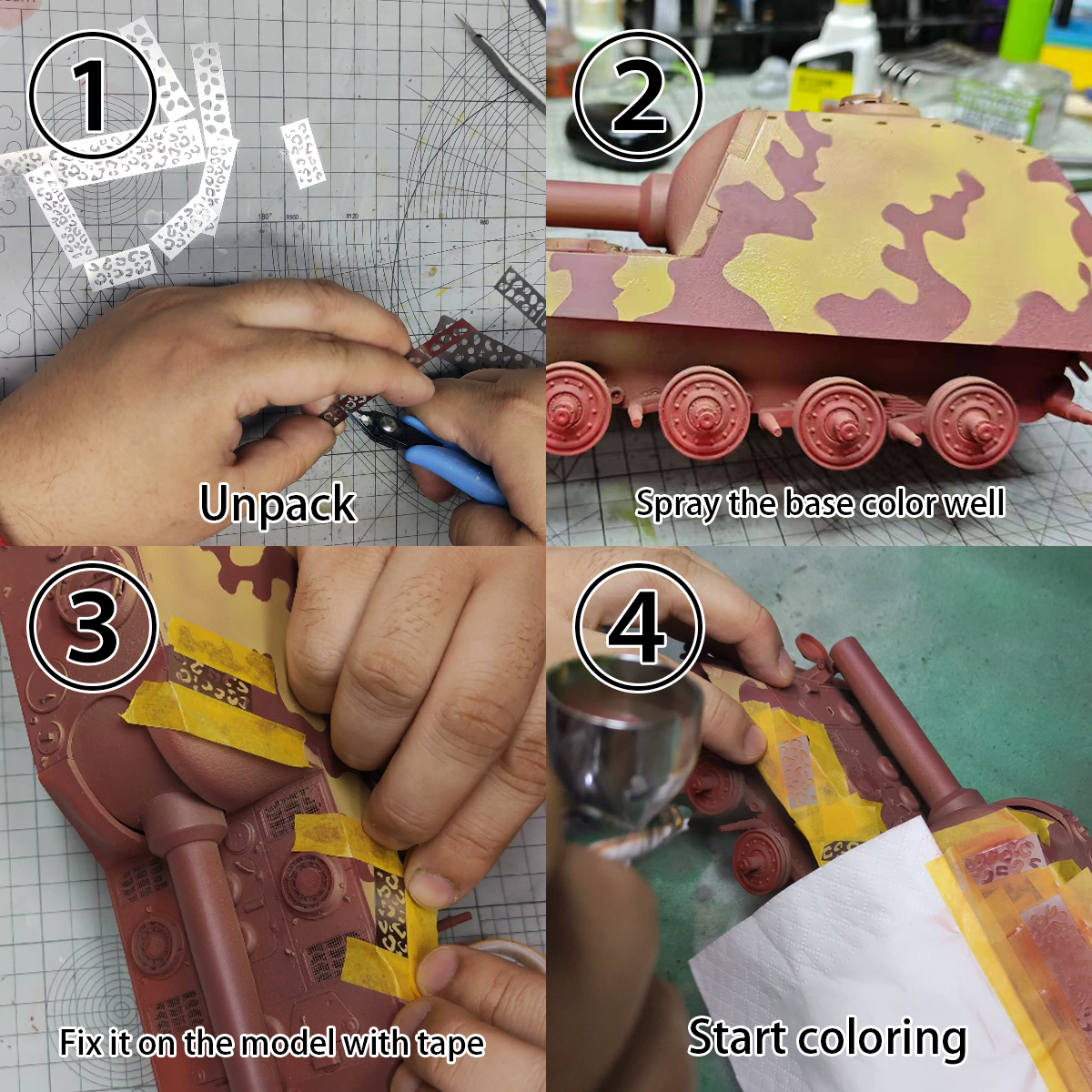 Scale model kit painting tools – Camo Pattern Set recenzja i cena