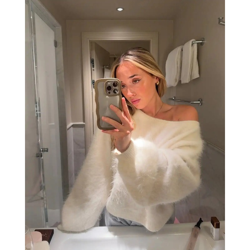 2025 Women Solid Off Shoulder  – Street Fashion England recenzja i cena